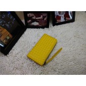 Bottega Veneta Intrecciato Nappa Zip Around Wallet BV5800 Lemon BV530EB28