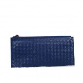 Bottega Veneta Intrecciato Nappa Zippy Wallet BV889 RoyalBlue BV815DS71