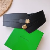 Bottega Veneta Original Leather Belt 5554 Black BV159bR82