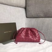 Bottega Veneta Sheepskin Weaving Original Leather BV3693 Purple BV464Ac56