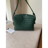 Bottega Veneta Small intrecciato leather cross-body bag 680255 Raintree BV208TV86