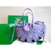 Bottega Veneta The Shell Top Handle Bag BV3655 Purple BV616dP73