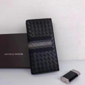 Fake Bottega Veneta Woven Wallet Calfskin Leather BV1730 Black BV539GR32