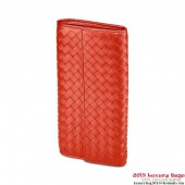 Fashion Bottega Veneta 150509 V001N 6509 Intrecciato Nappa Continental Wallet Corniola BV842ur96