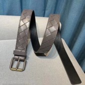 Fashion Bottega Veneta Intrecciato Nappa Belt 5567 gray BV1074Za62