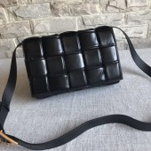 High Imitation Bottega Veneta Sheepskin Weaving Original Leather BV3996 Black BV921ng31
