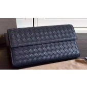 Imitation Bottega Veneta Intrecciato Nappa Tri-Flod Wallet BV150507 Royal BV713JC57