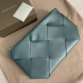 Imitation Bottega Veneta Original Weave Leather Bag BV4599 green BV437Fo38