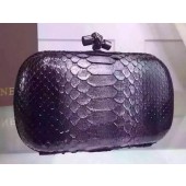 Imitation Bottega Veneta Snake Leather Knot Clutch BV8653 Silver BV178Cx15