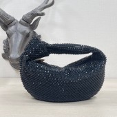 Imitation Top Bottega Veneta Mini with artificial crystals JODIE 651876V black BV03sZ66