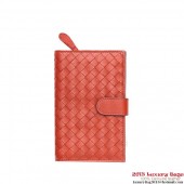 Replica AAAAA Bottega Veneta 121060 V001N 6502 Intrecciato Nappa Continental Wallet Magma BV168Xr29