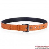 Replica Bottega Veneta Intrecciato Nappa Belt Orange BV248Va47