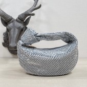 Replica Bottega Veneta Mini with artificial crystals JODIE 651876V silver BV264ui32