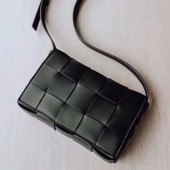 Replica Fashion Bottega Veneta Sheepskin Weaving Original Leather 578004 black BV1088af48