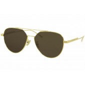 Replica BOTTEGA Veneta Aviator Sunglasses Bv1013sk 003 Gold 57mm 1013