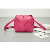 Top Bottega Veneta Mini Cassette Camera Bag 701915 Cranberry BV10Wi77