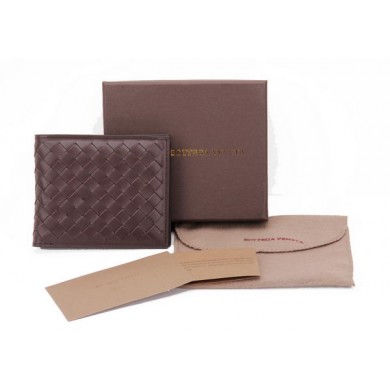 AAA Bottega Veneta Intrecciato Nappa Wallet BV2006 Brown BV120Wl50