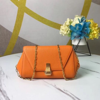 Bottega Veneta Original Leather Mini Chain Bag BV6700 Orange BV204EW67