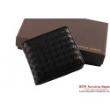 AAA Bottega Veneta Intrecciato Nappa Leather Wallet BV1567 Black BV268lh85