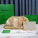 Best Bottega Veneta Leather clutch 576227 gold BV62Ml87