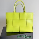 Bottega Veneta ARCO TOTE Large intrecciato grained leather tote bag 652868 yellow BV271sk39