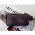 Knockoff Bottega Veneta CASSETTE Mini intreccio leather belt bag 651053 Burgundy BV671WW40