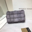 Luxury Bottega Veneta PADDED CASSETTE BAG suede 591970 grey BV968UF26