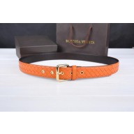 Bottega Veneta Intrecciato Nappa Belt 274483 Orange BV1179rH96