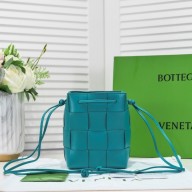 Bottega Veneta Small Cassette Bucket Bag 680218 sky blue BV695mU75