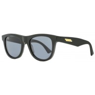 BOTTEGA Veneta Oval Sunglasses Bv1001s 001 Black/gold 52mm 1001