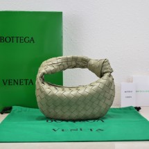 Bottega Veneta Mini intrecciato leather top handle bag 651876 Travertine BV1134Rc99