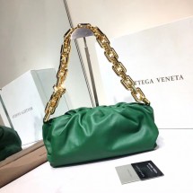 Fake Bottega Veneta Nappa lambskin soft Shoulder Bag 620230 green BV608IL96