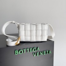 Fake Bottega Veneta Small Padded Cassette 717506 white BV878Js36