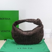 Imitation Bottega Veneta intrecciato suede top handle bag 690225 brown BV308Za30