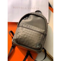 Knockoff High Quality Bottega Veneta CLASSIC INTRECCIATO Intrecciato leather backpack 7786 grey BV811BF80