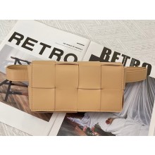 Bottega Veneta CASSETTE Mini intreccio leather belt bag 651053 brown BV1150yx89