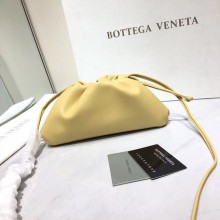 Bottega Veneta Nappa lambskin soft Shoulder Bag 98057 light yellow BV1227EW67