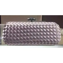 Fake High Quality Bottega Veneta STRETCH Knot Sheepskin Leather Clutch BV8651 Silver BV833Kf26