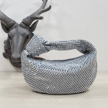 Replica Bottega Veneta Mini with artificial crystals JODIE 651876V silver BV264ui32