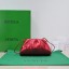 AAA 1:1 Bottega Veneta Mini intrecciato leather clutch with strap 585852 red BV1058Zg39