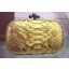 Imitation Bottega Veneta Snake Leather Knot Clutch BV8653 Yellow BV659mr39