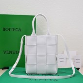 Bottega Veneta Mini Cassette Tote Bag 709341 white BV45Rk60