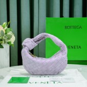 Bottega Veneta Mini intrecciato suede top handle bag 651876V1 Mirth Washed BV368QX19