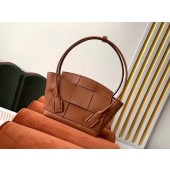 Bottega Veneta Original Weave Leather Arco Top Handle Bag 70013 Brown BV855ho15
