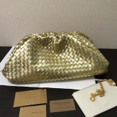 Bottega Veneta Weave Clutch bag 585853 gold BV845Is53