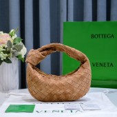 Fake Bottega Veneta Mini intrecciato suede top handle bag 651876V1 brown BV428Sq37