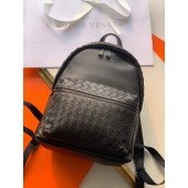 Replica Bottega Veneta CLASSIC INTRECCIATO Intrecciato leather backpack 7786 black BV375fp99
