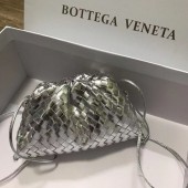 Top Bottega Veneta MINI POUCH 585852 SILVER BV462gZ83